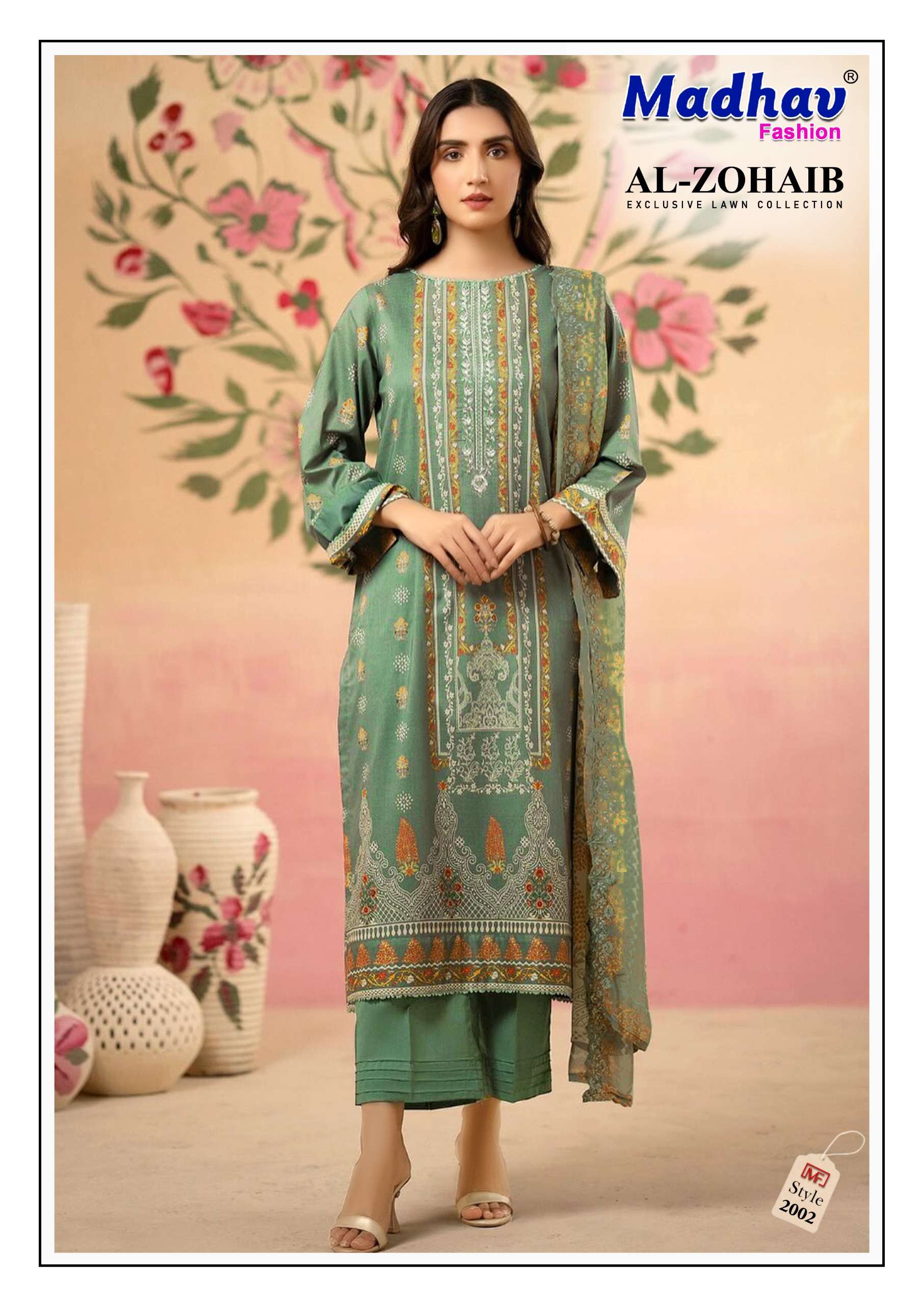 Madhav Al Zohaib Vol 2 Lawn Cotton Dress Material Wholesale catalog
