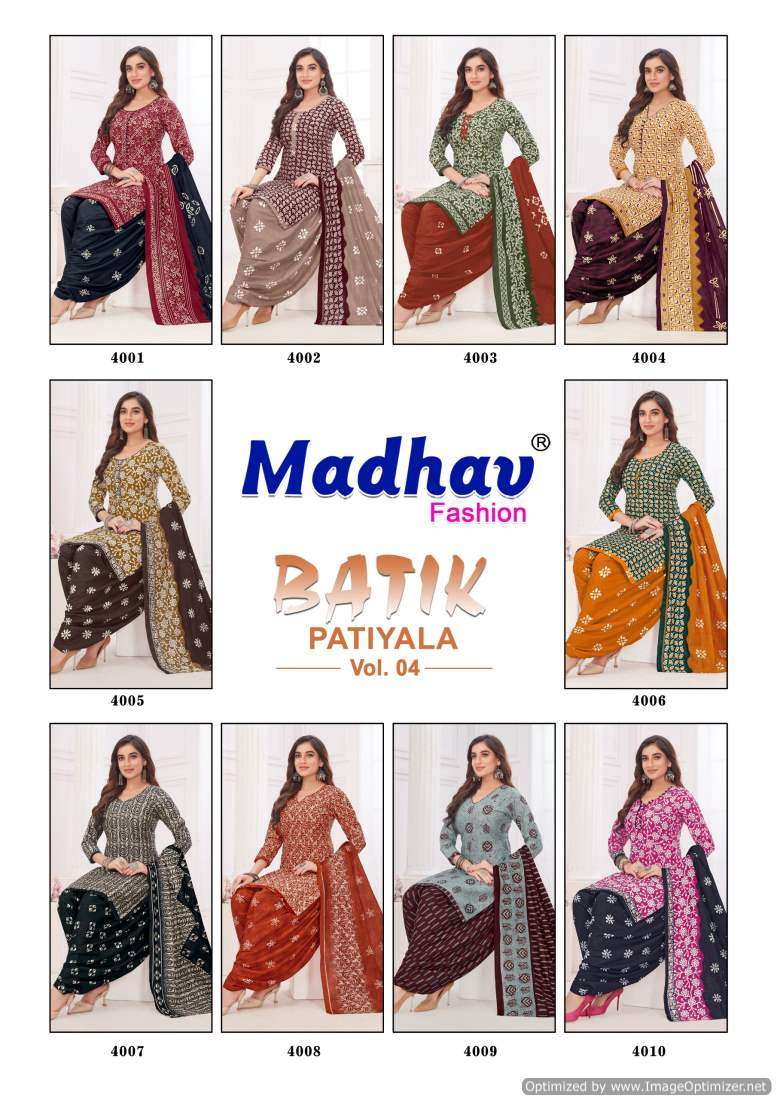 Madhav Batik Vol-4 – Dress Material - Wholesale Catalog