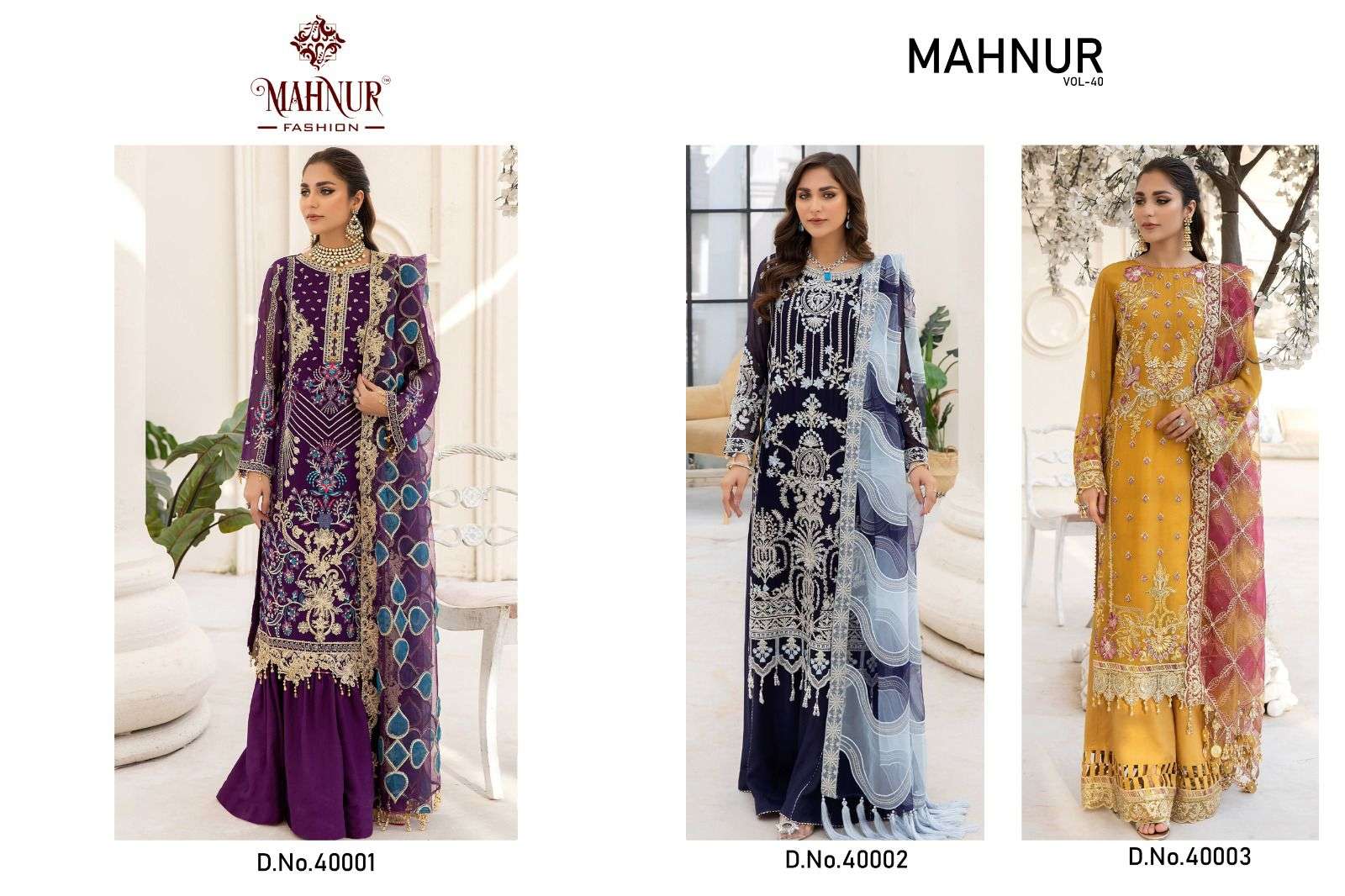 Mahnur Vol 40 Georgette Salwar Kameez Wholesale catalog