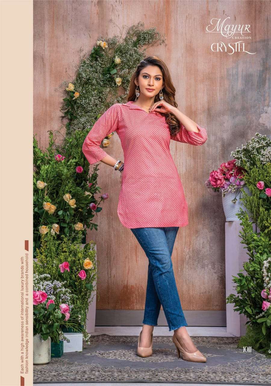 Mayur Crystal Vol-1 – Short Tops Wholesale catalog