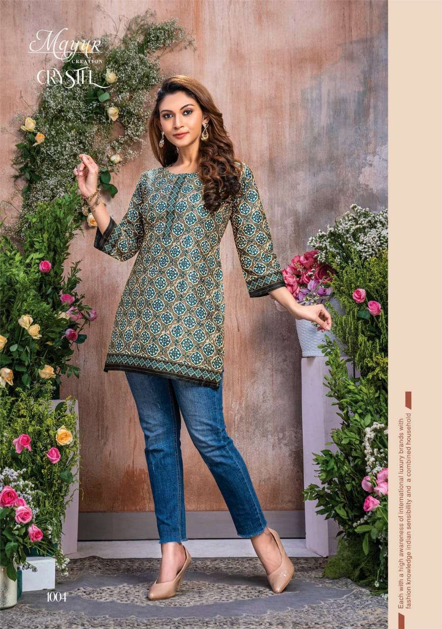 Mayur Crystal Vol-1 – Short Tops Wholesale catalog