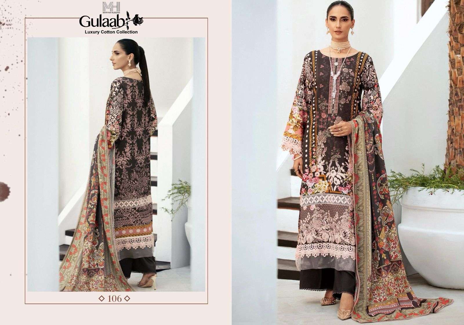 Mh Gulaab Vol 1 Karachi Cotton Dress Material Wholesale catalog