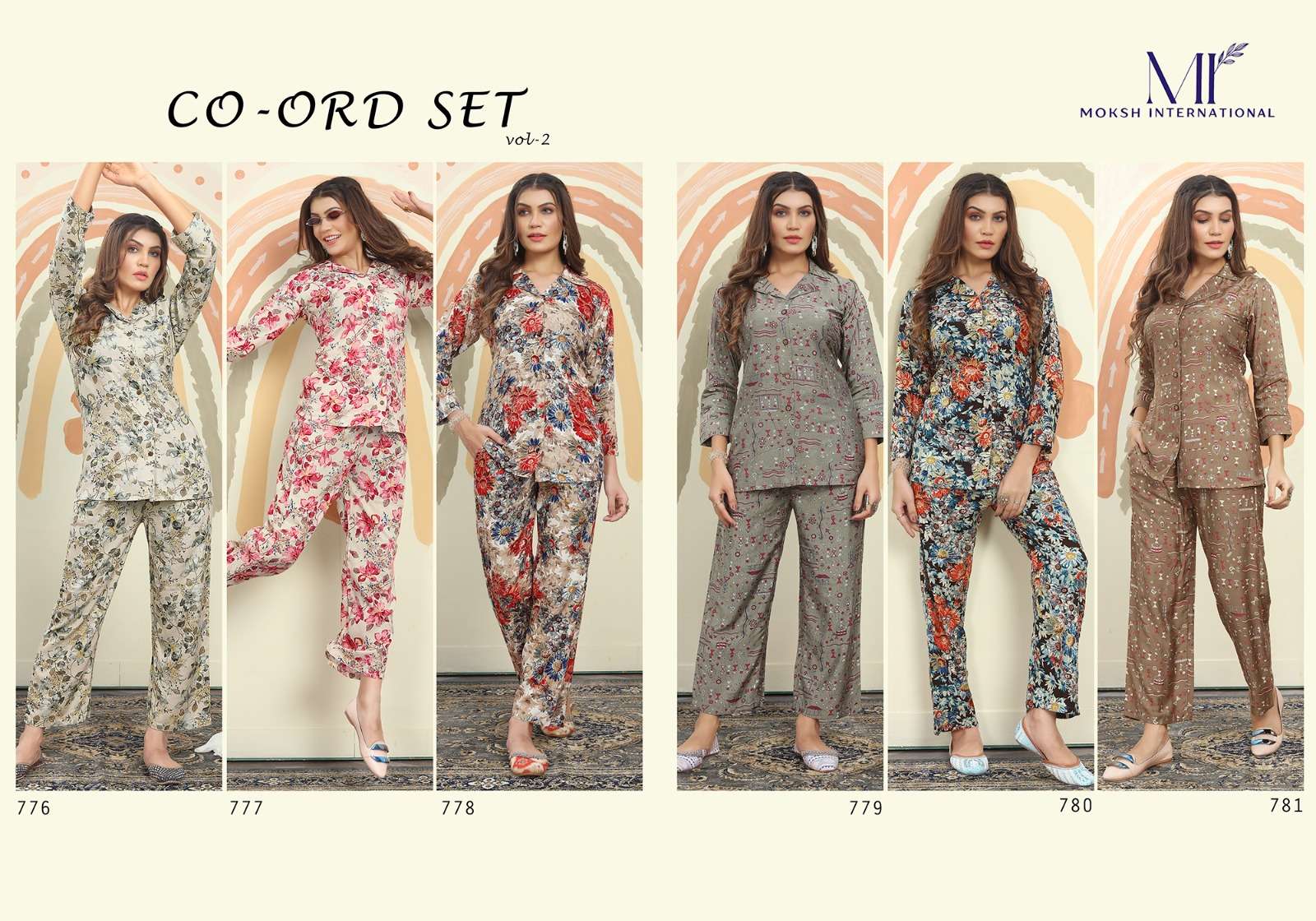 Moksh International  Co-ord Set Vol - 2 Kurti Wholesale catalog