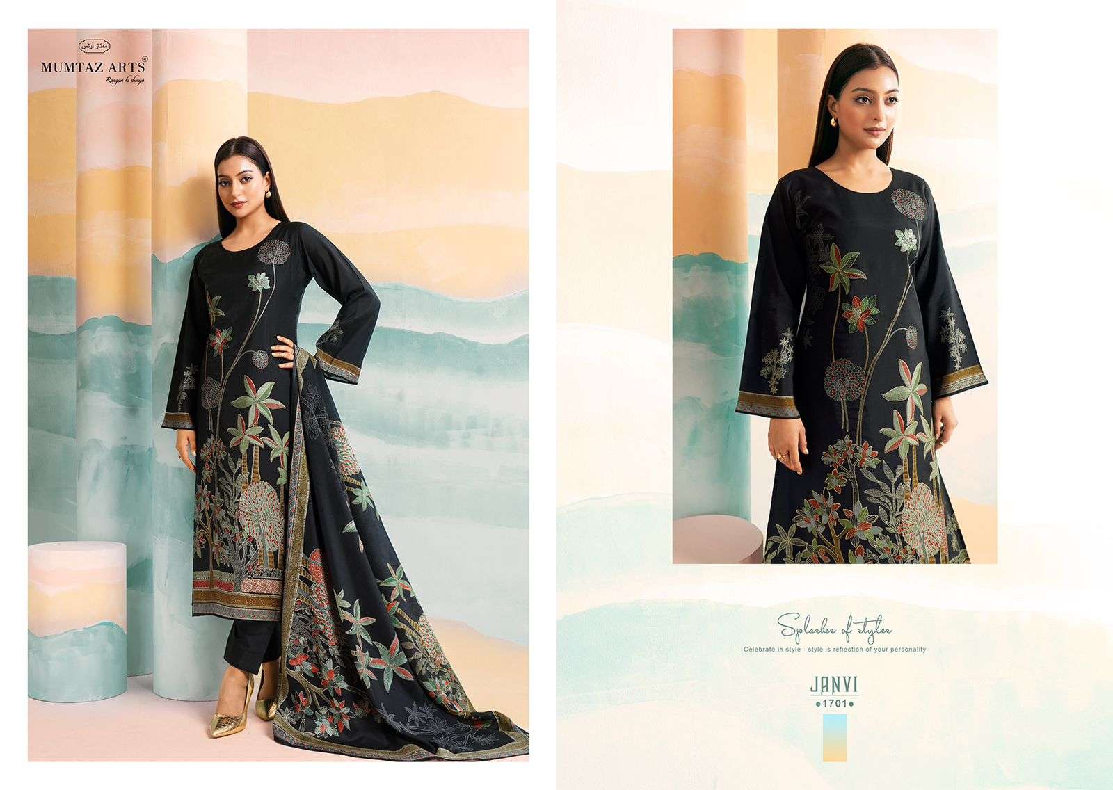 Mumtaz Janvi Vol 2 Muslin Digital Printed Dress Material Wholesale catalog