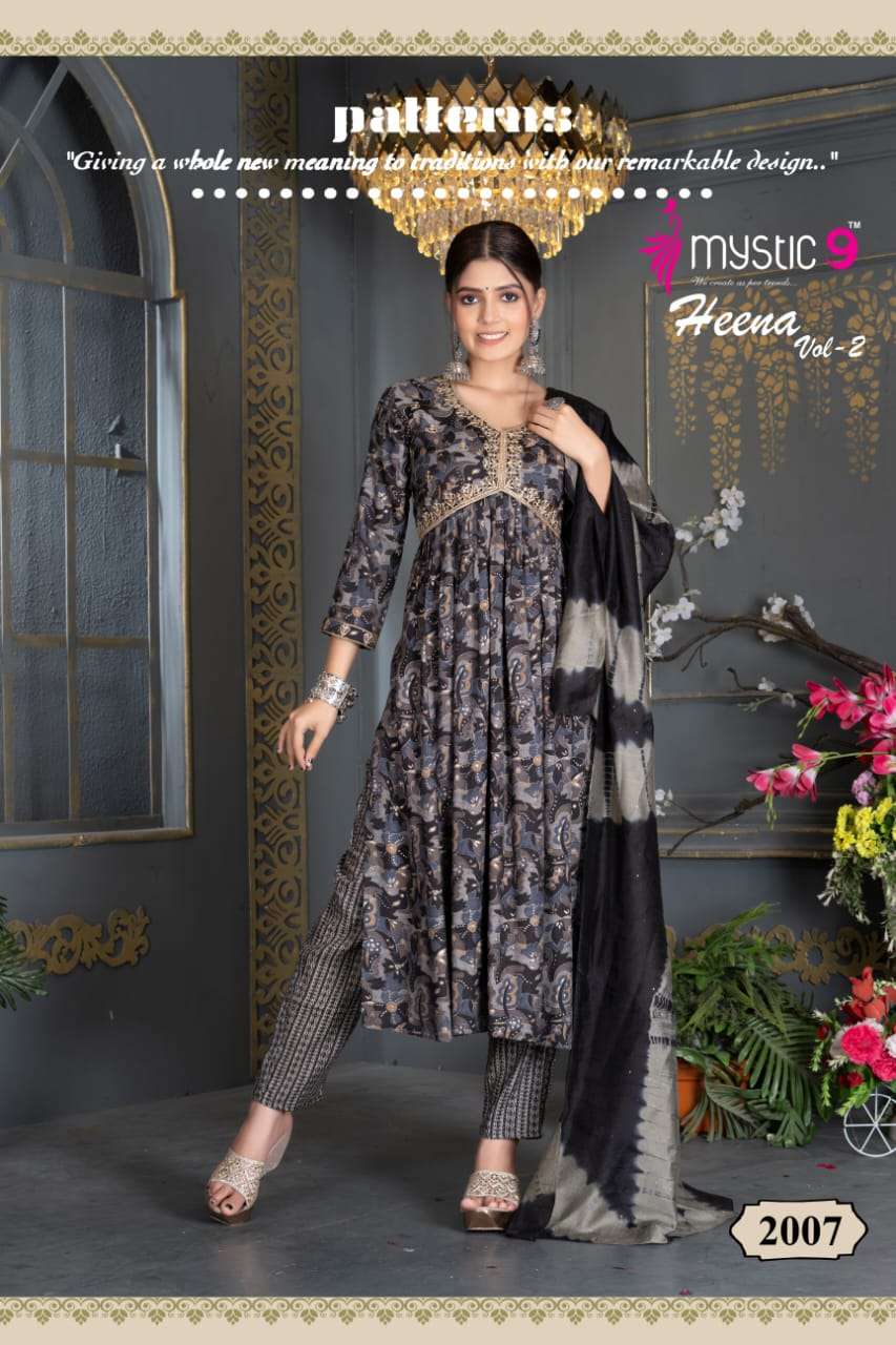 MYSTIC 9 HEENA  VOL - 2 Kurti Wholesale catalog