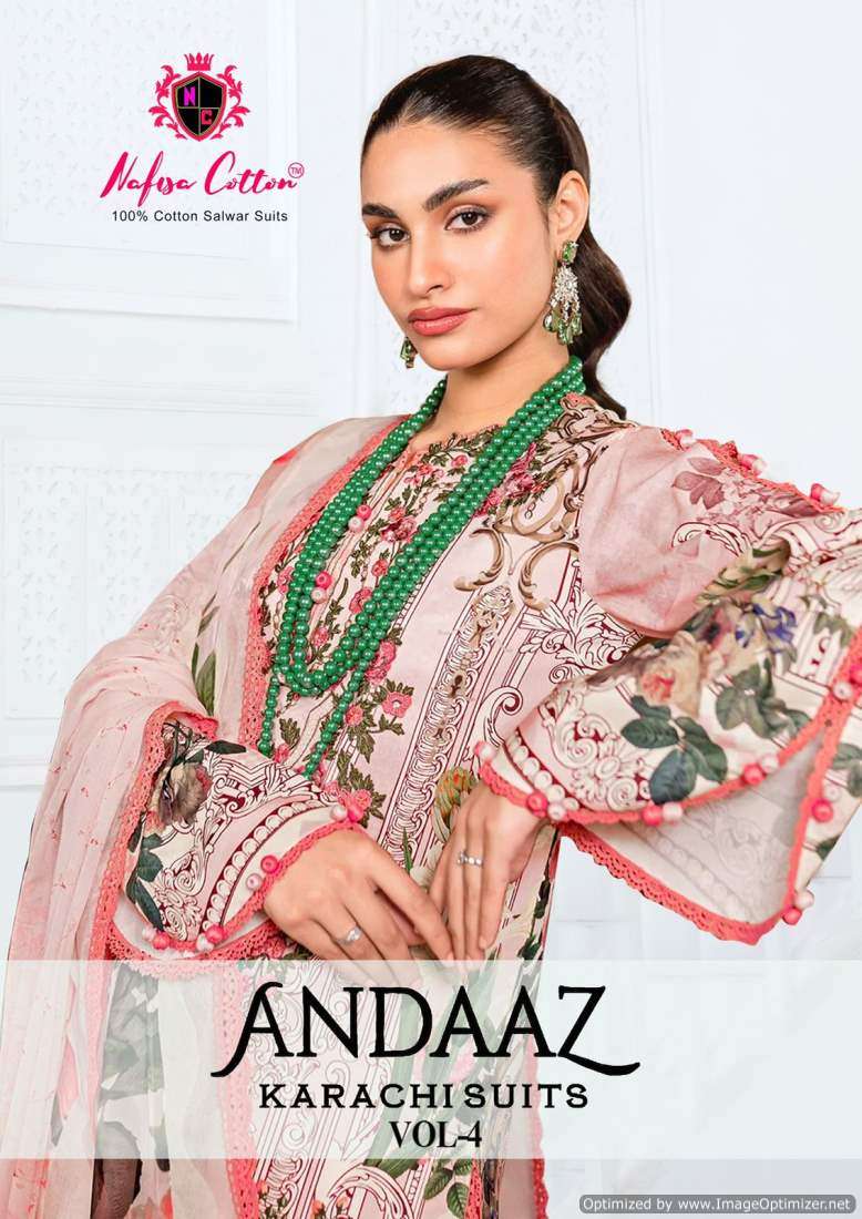 Nafisa Andaaz Vol-4 – Dress Material - Wholesale Catalog