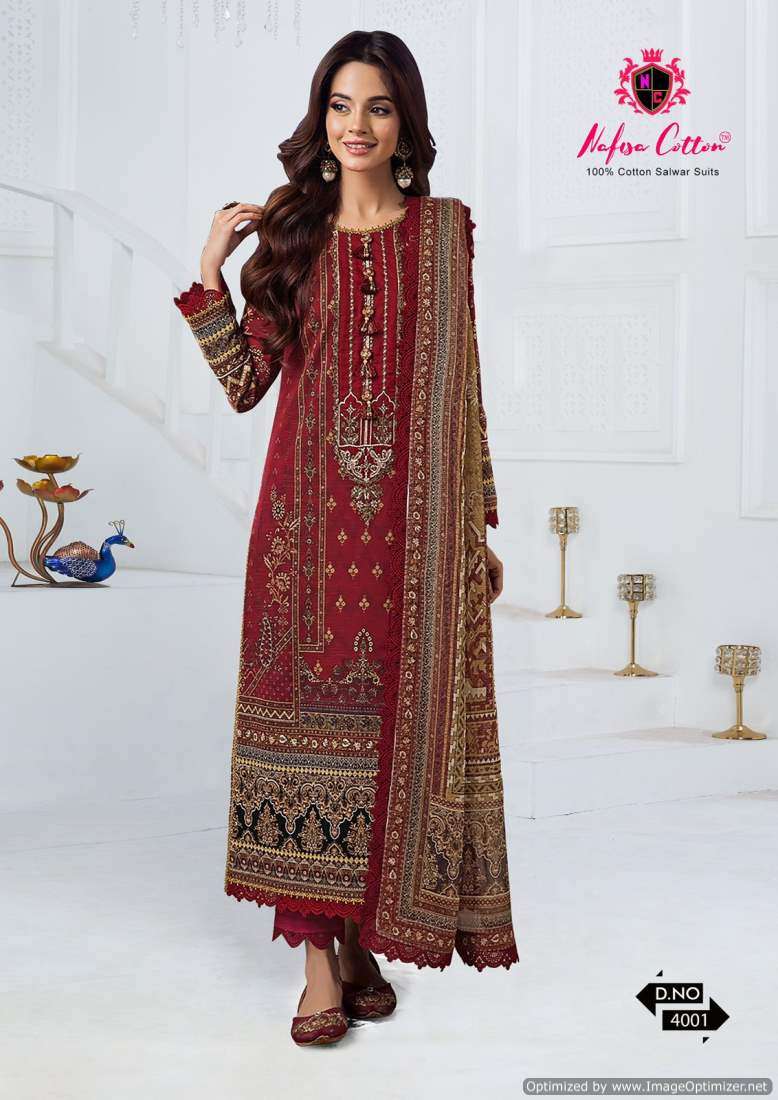 Nafisa Andaaz Vol-4 – Dress Material - Wholesale Catalog