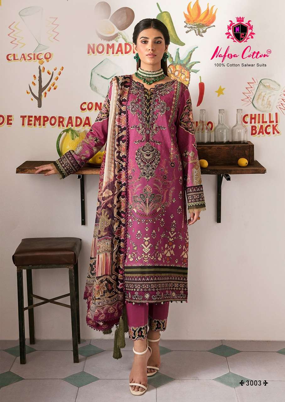 Nafisa Mehra Karachi Vol 3 Dress Material Wholesale catalog