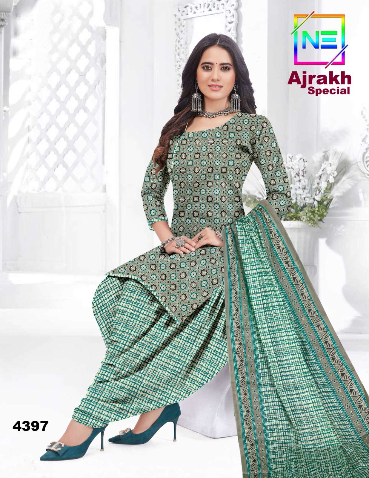 Nemi Ajarakh Heavy Lawn Cotton Dress Material Wholesale Catalog