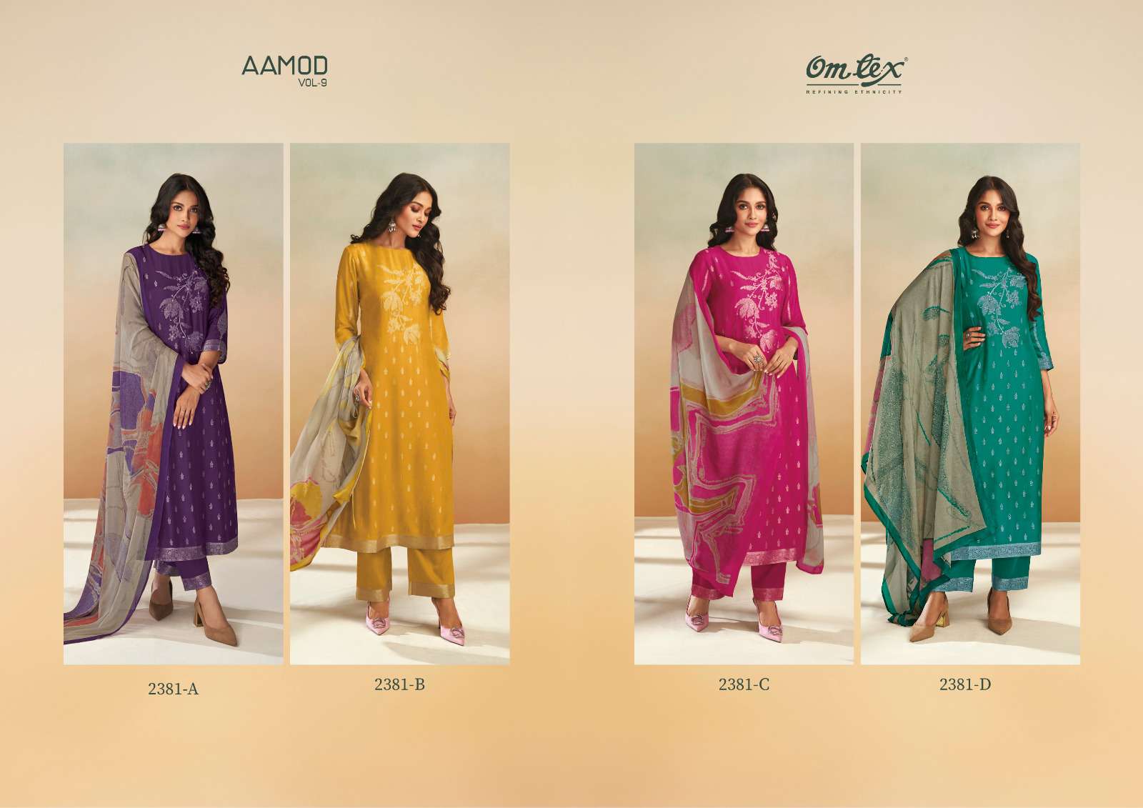 OMTEX AAMOD VOL-9 Salwar Kameez Wholesale catalog