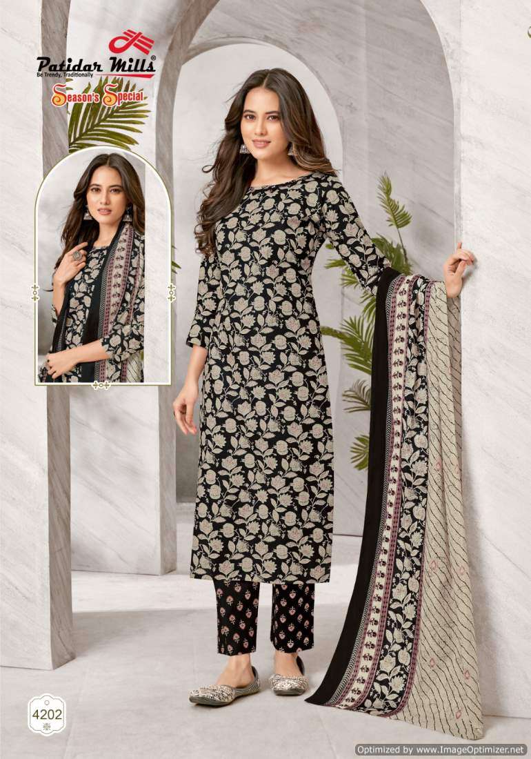 Patidar Mills Season Special Vol-42 – Dress Material - Wholesale catalog