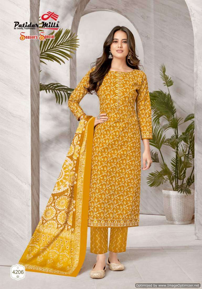 Patidar Mills Season Special Vol-42 – Dress Material - Wholesale catalog