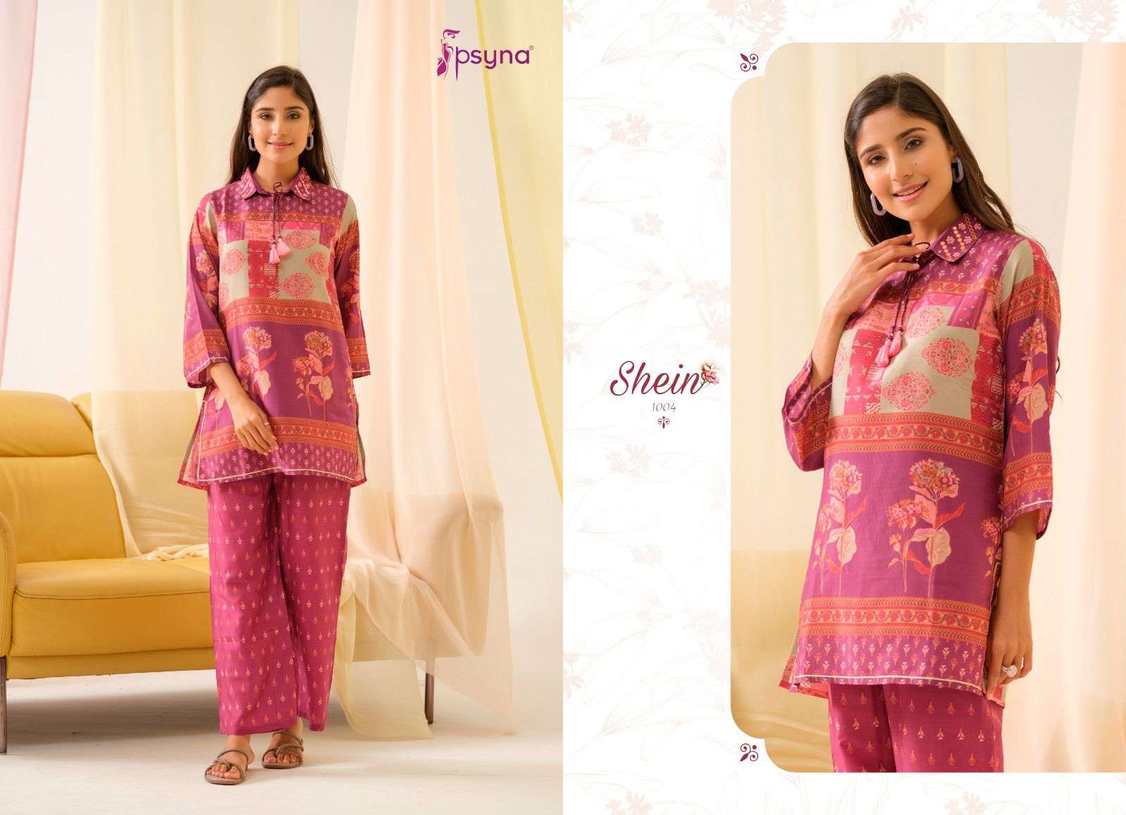 Psyna Shein Vol - 1 Co-Ord set Western Wear Wholesale catalog