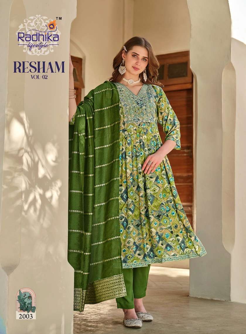 RADHIKA lifestyle RESHAM VOL2 Kurti Wholesale catalog