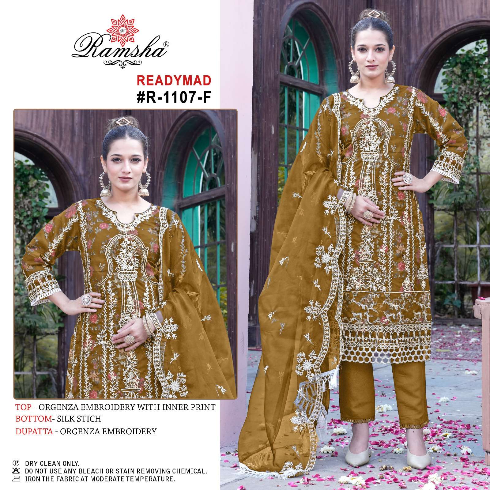 Ramsha R 1107 E To H Embroidered Salwar Suit Wholesale catalog