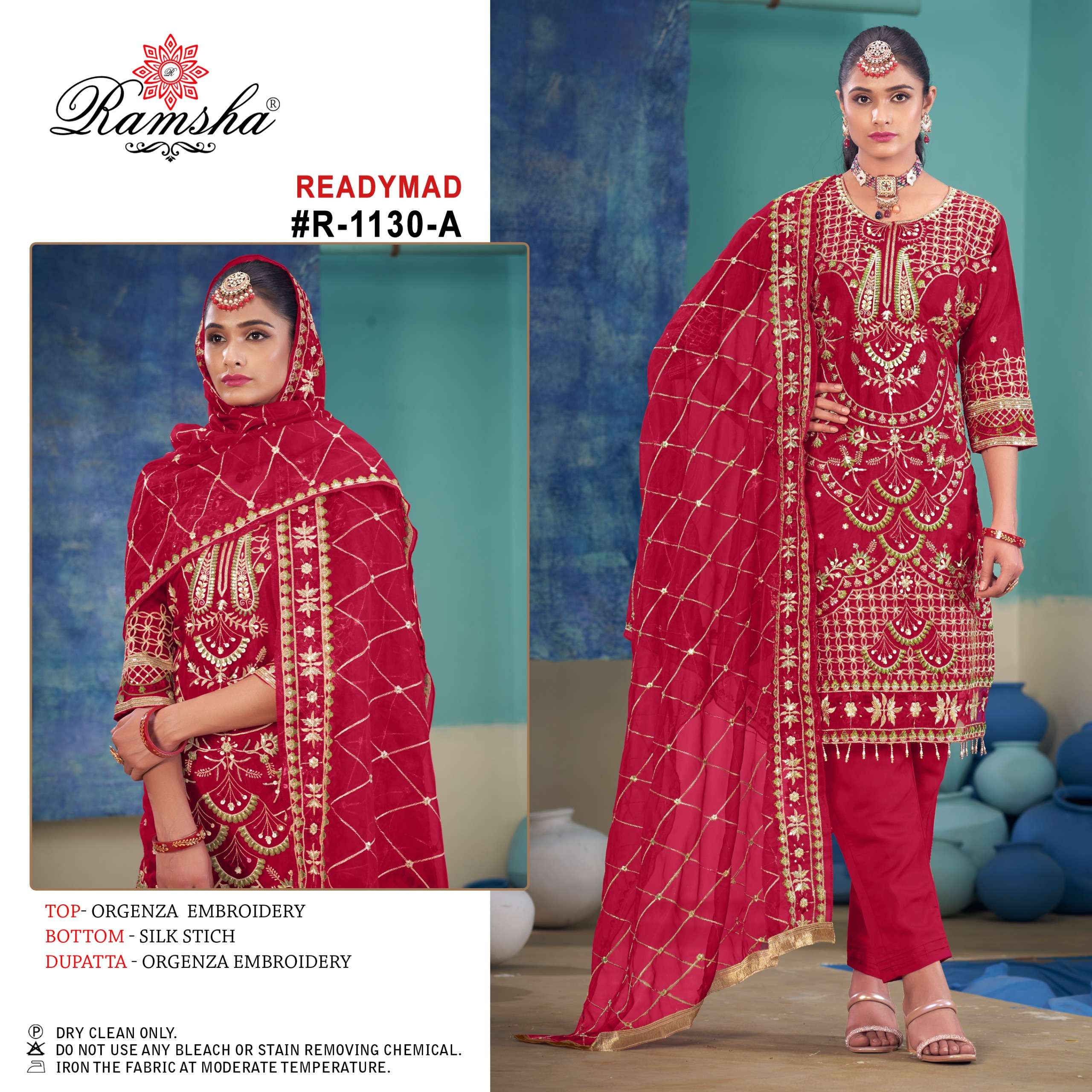 Ramsha R 1130 A To D Pakistani Suits Wholesale catalog