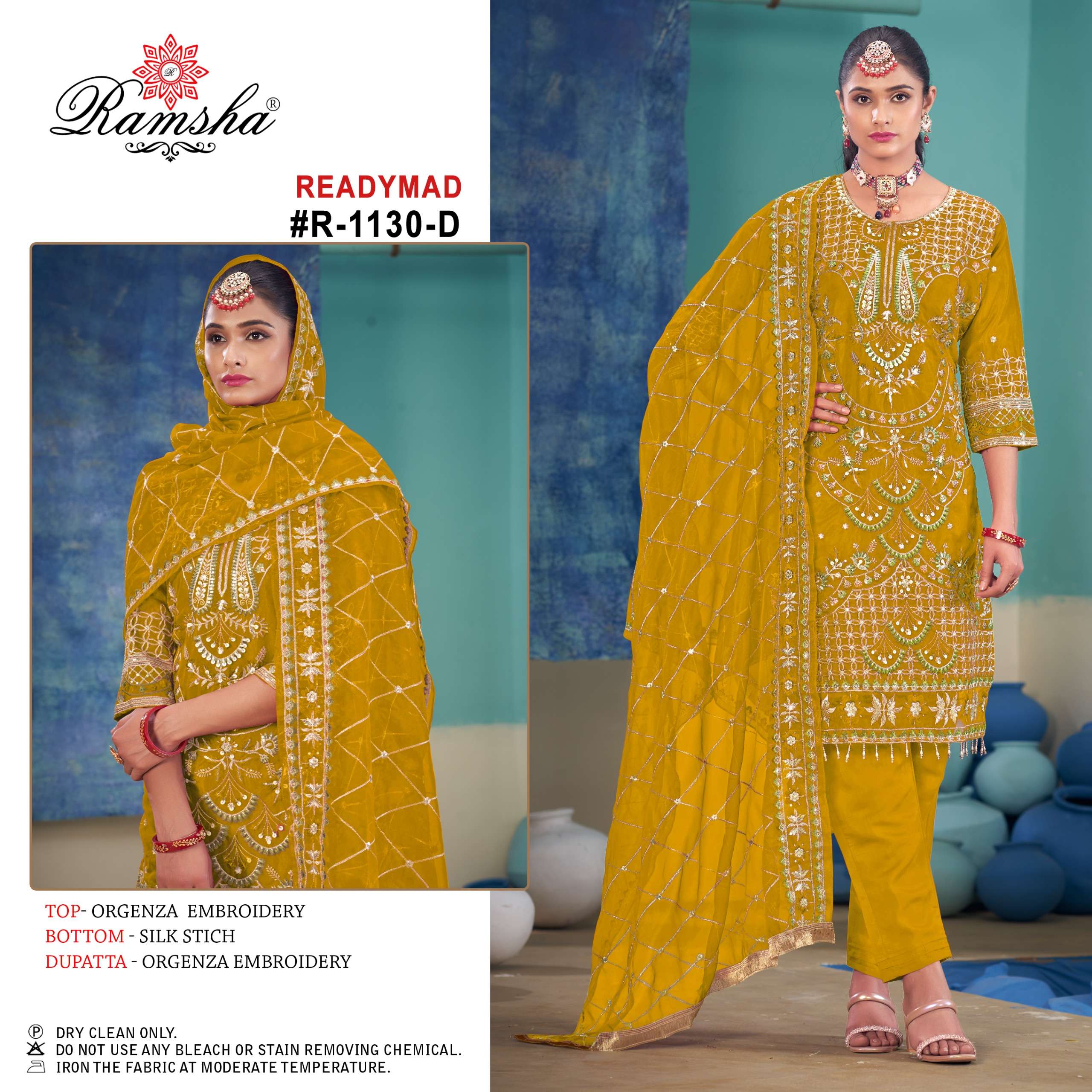 Ramsha R 1130 A To D Pakistani Suits Wholesale catalog