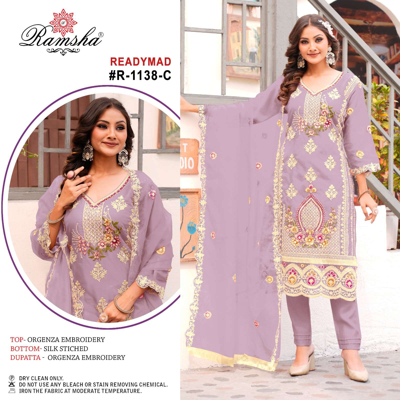 Ramsha R 1138 A To D Pakistani Suit Wholesale catalog