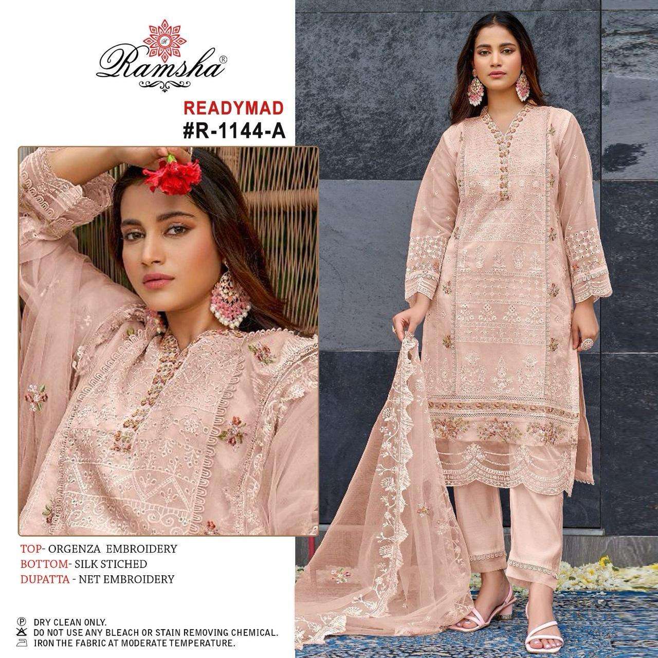 Ramsha R 1144 A To D Pakistani Suit Wholesale catalog