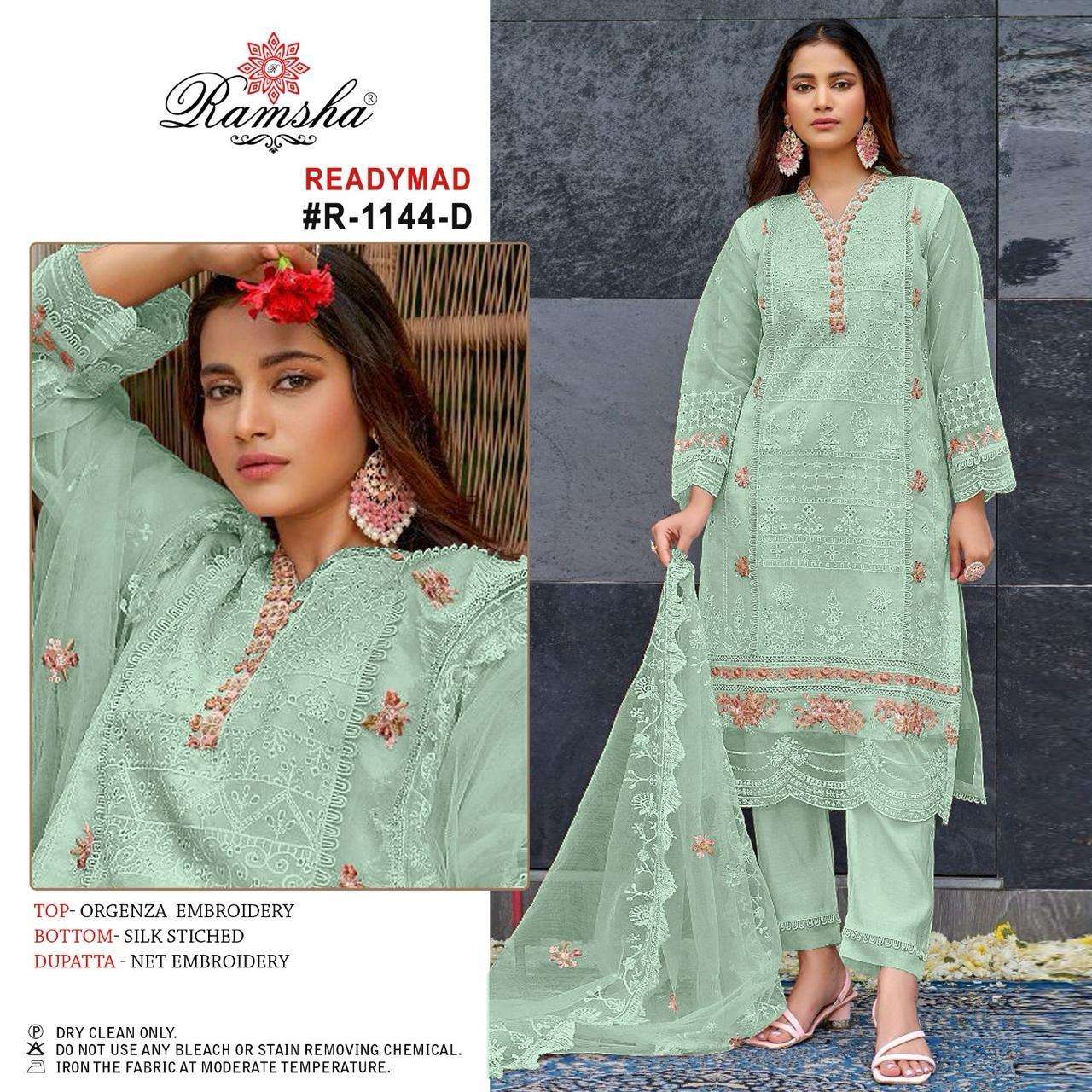 Ramsha R 1144 A To D Pakistani Suit Wholesale catalog