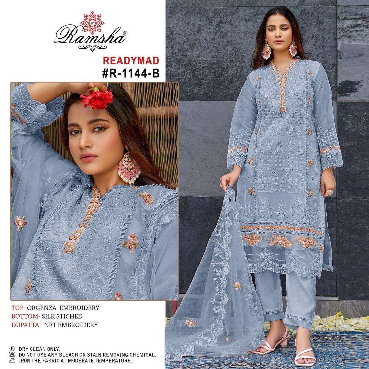 Ramsha R 1144 A To D Pakistani Suit Wholesale catalog