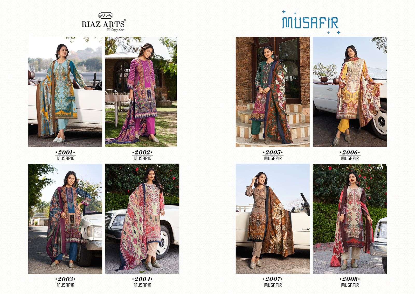 Riaz Arts Musafir Lawn Digital Printed Dress Material Wholesale catalog