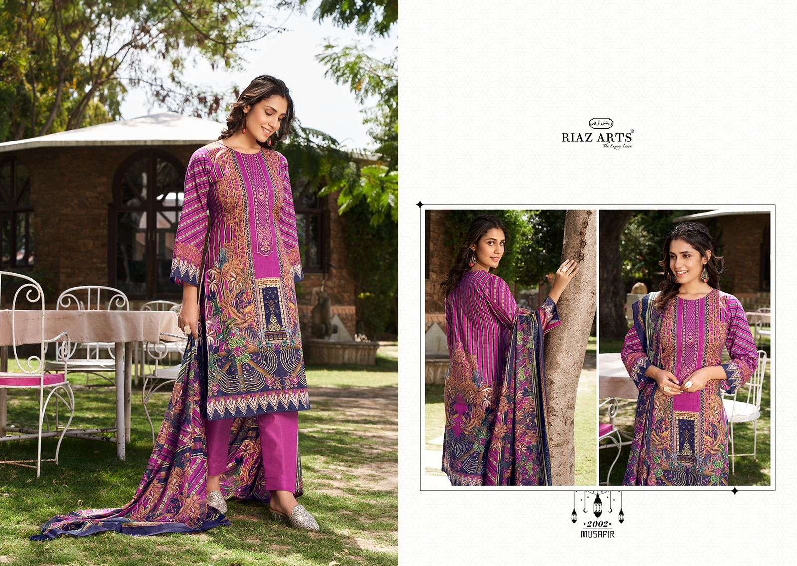 Riaz Arts Musafir Lawn Digital Printed Dress Material Wholesale catalog