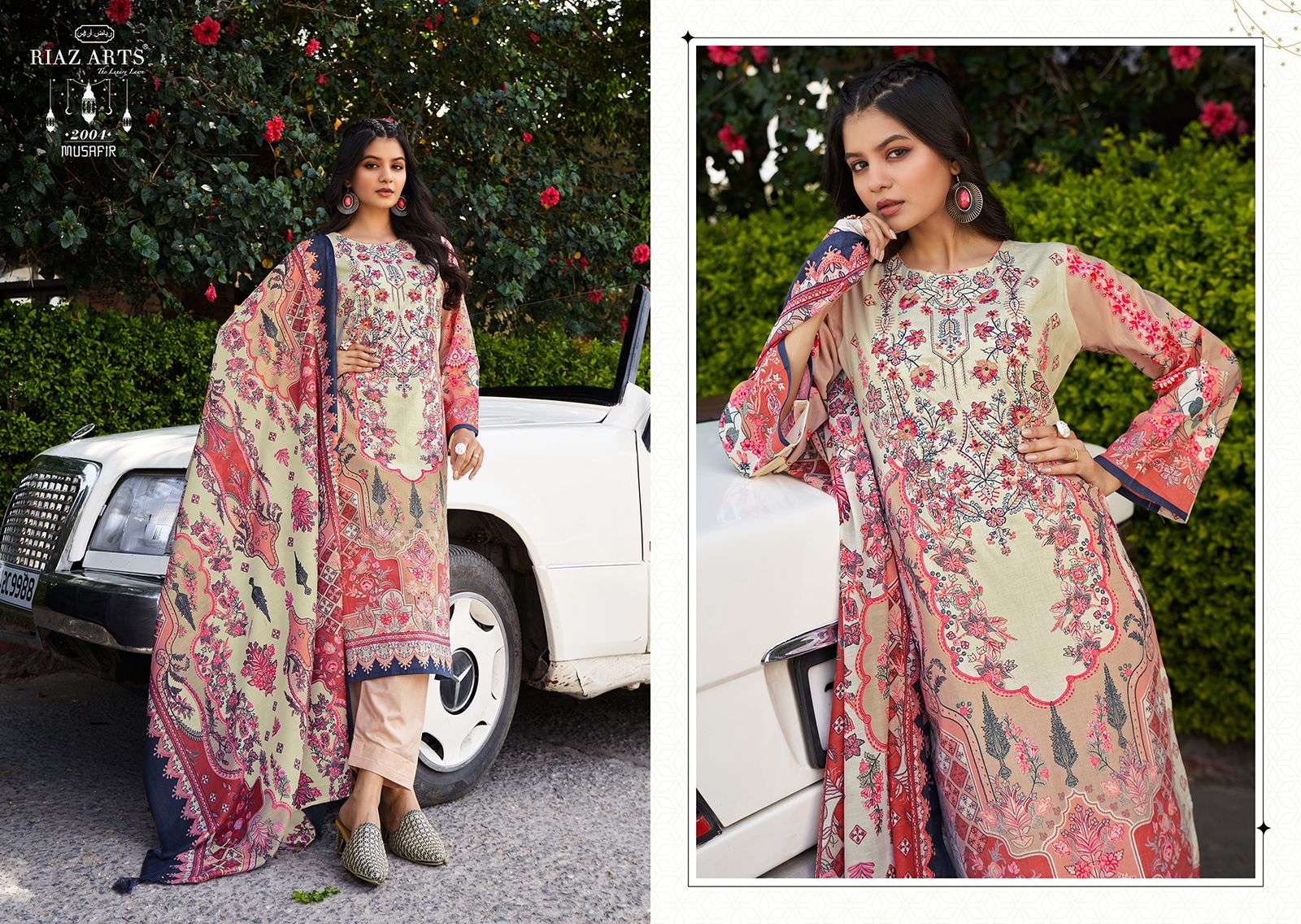 Riaz Arts Musafir Lawn Digital Printed Dress Material Wholesale catalog