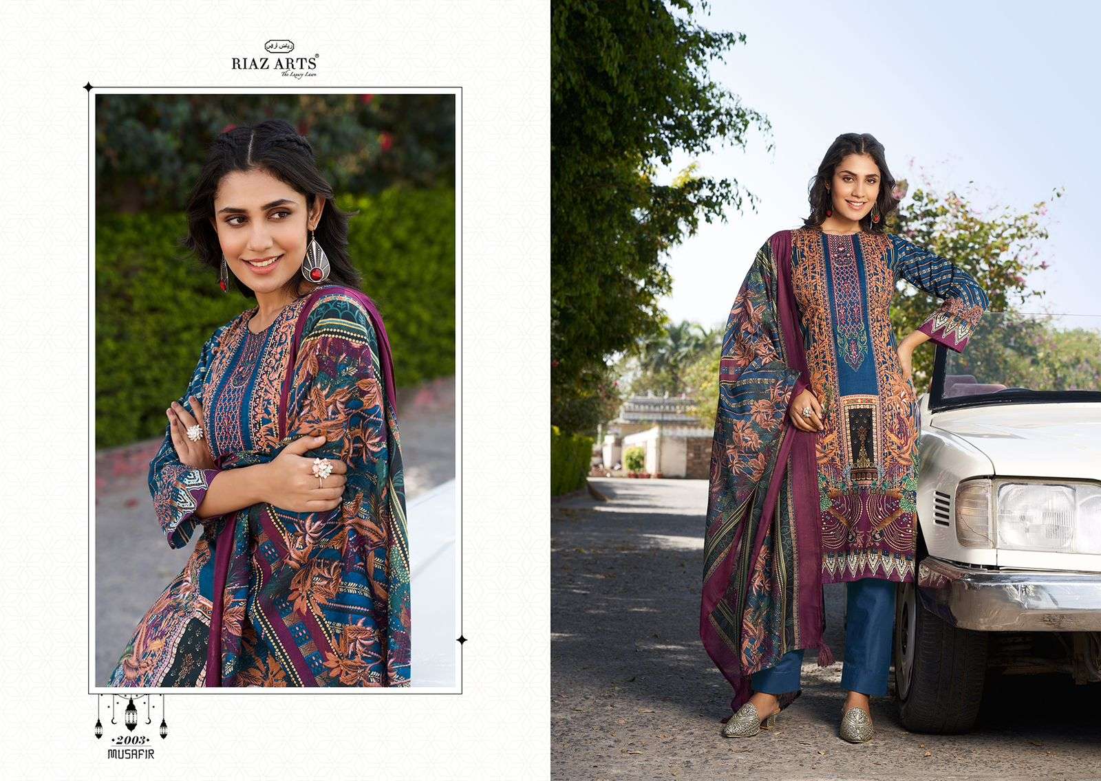 Riaz Arts Musafir Lawn Digital Printed Dress Material Wholesale catalog