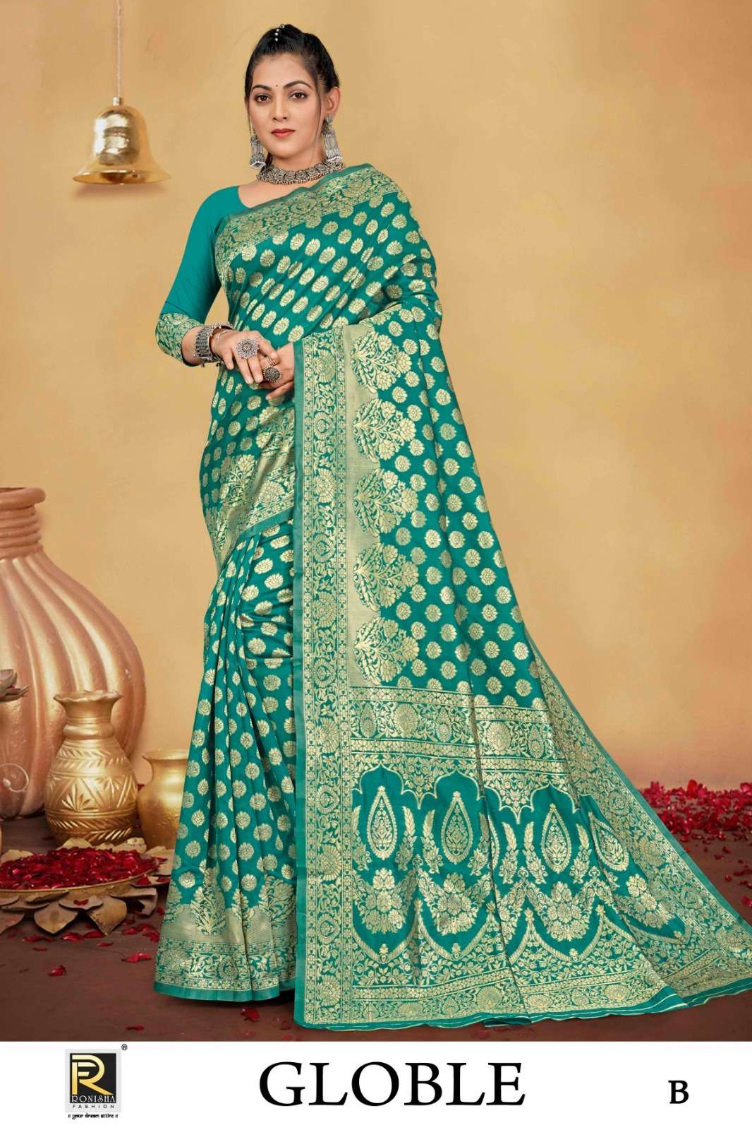 Ronisha Globle Banarasi Silk Saree Wholesale catalog