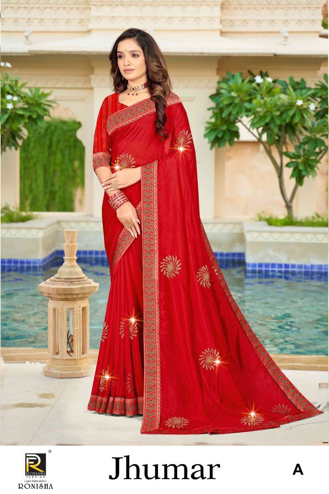 Ronisha Jhumar Silk Saree Wholesale catalog