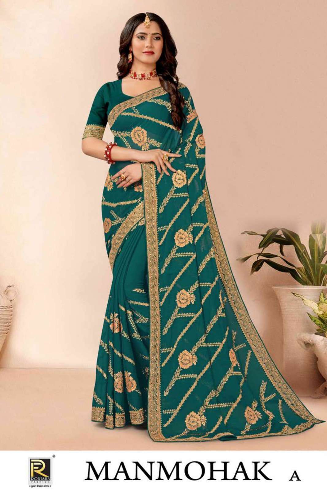 Ronisha Man mohak Saree Wholesale catalog