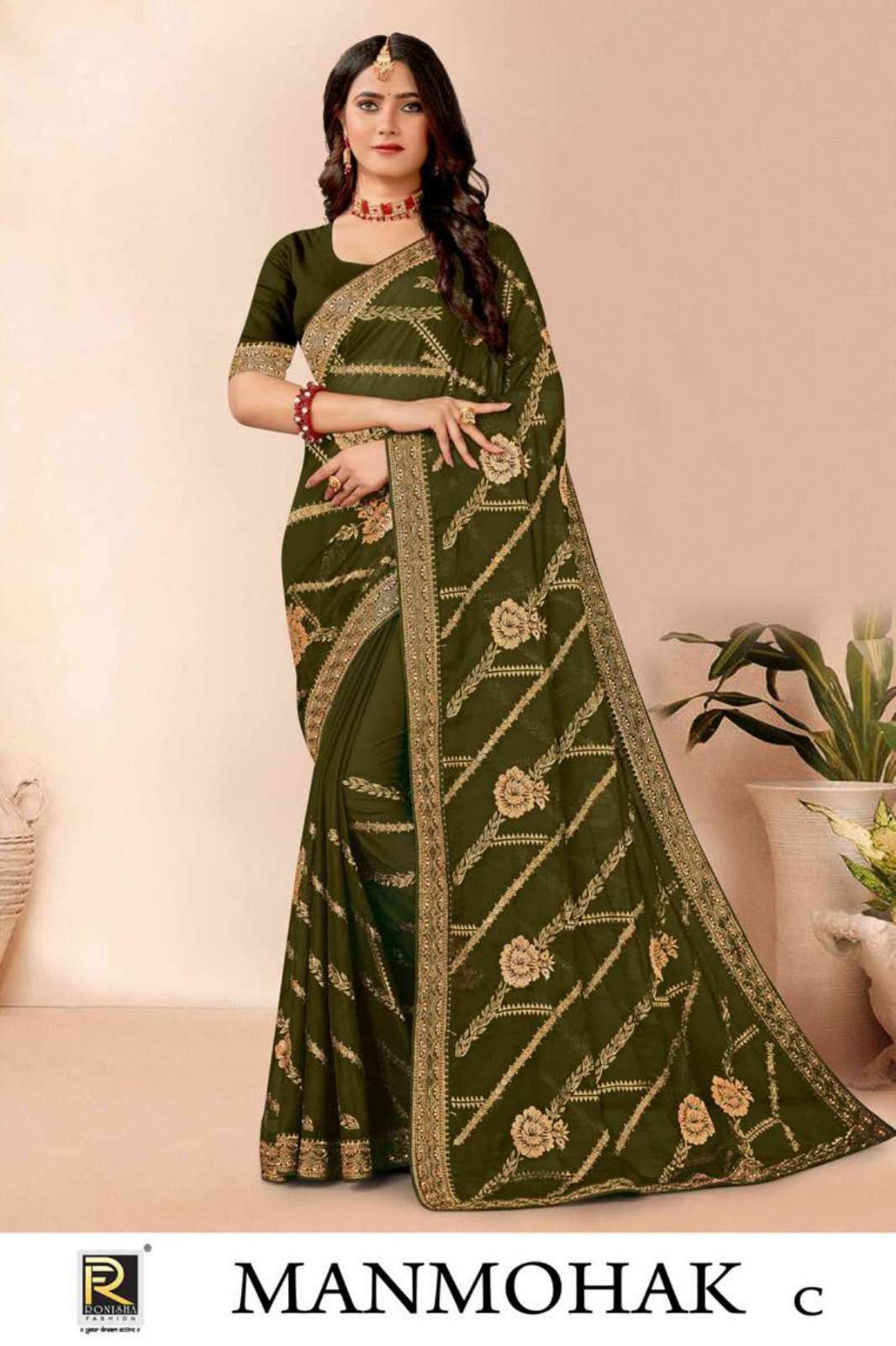 Ronisha Man mohak Saree Wholesale catalog