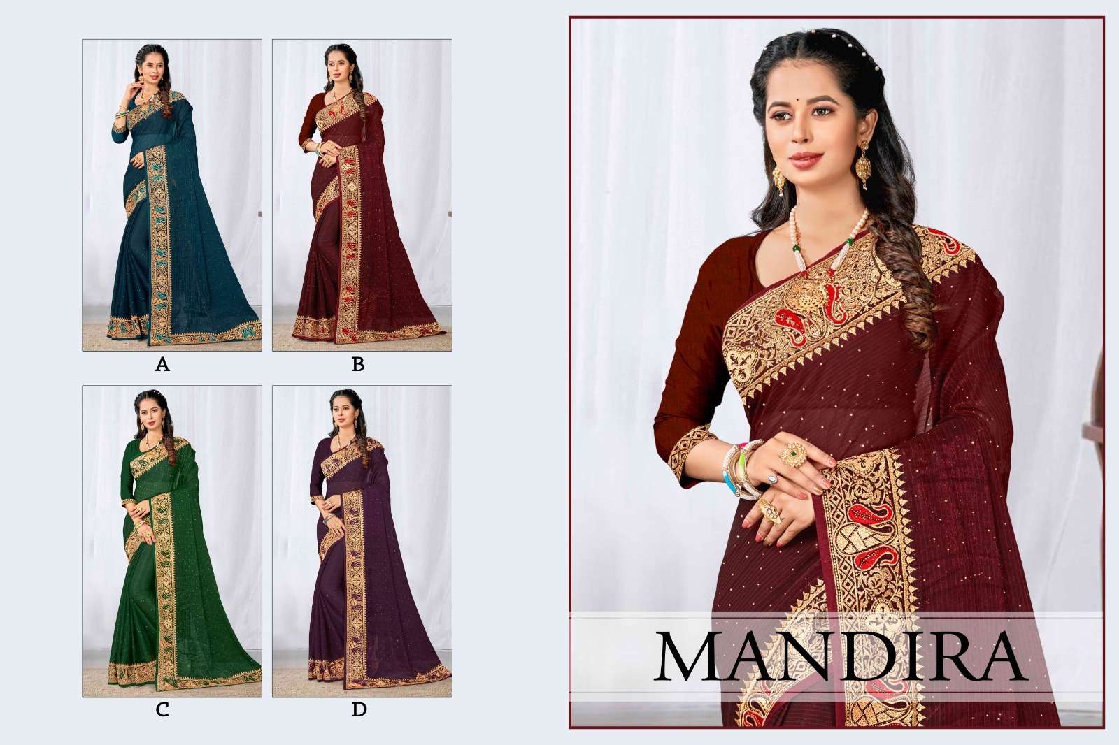 Ronisha Mandira Designer Saree Wholesale catalog