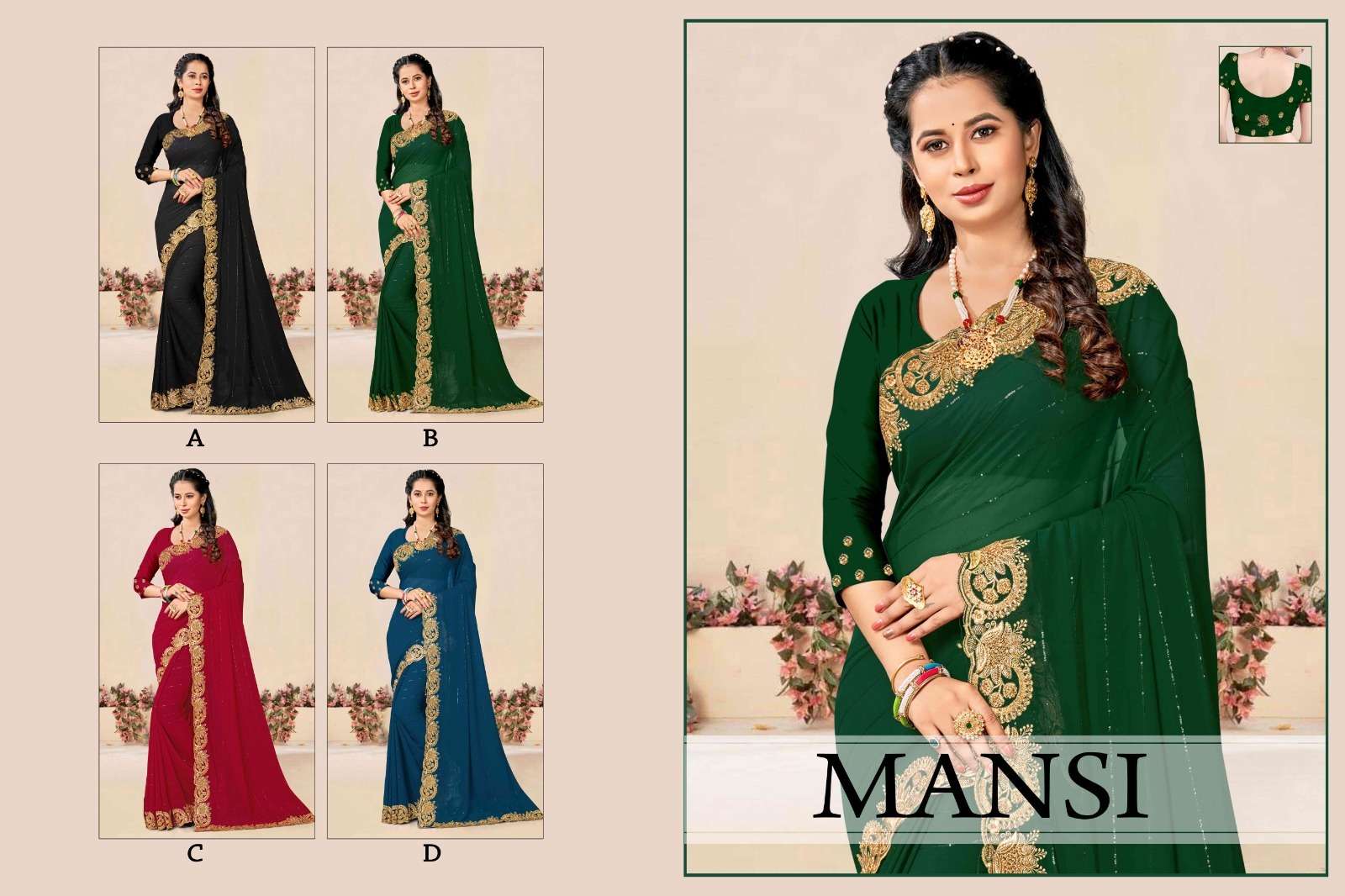 Ronisha Mansi Saree Wholesale catalog