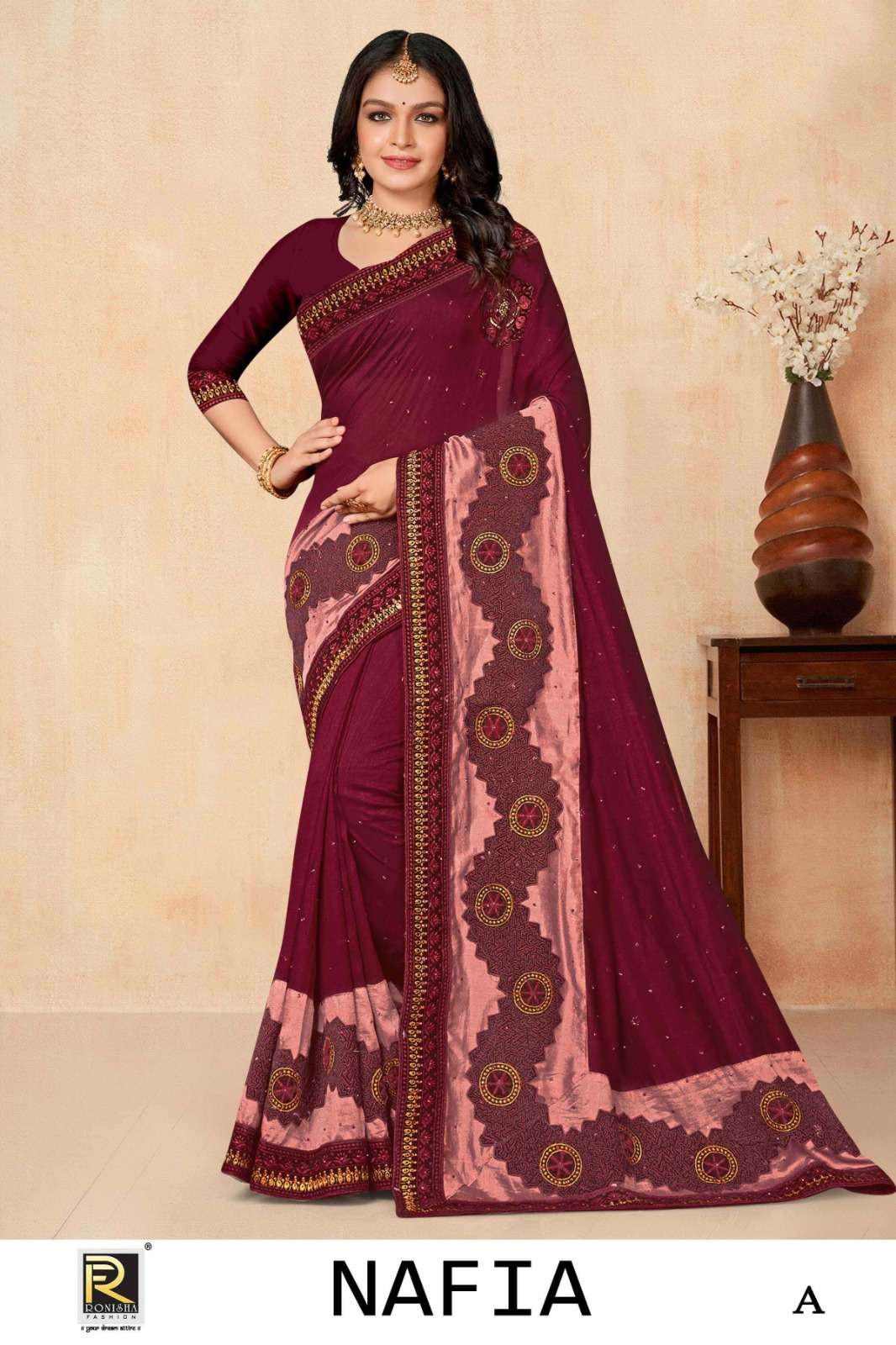 Ronisha Nafia Saree Wholesale catalog