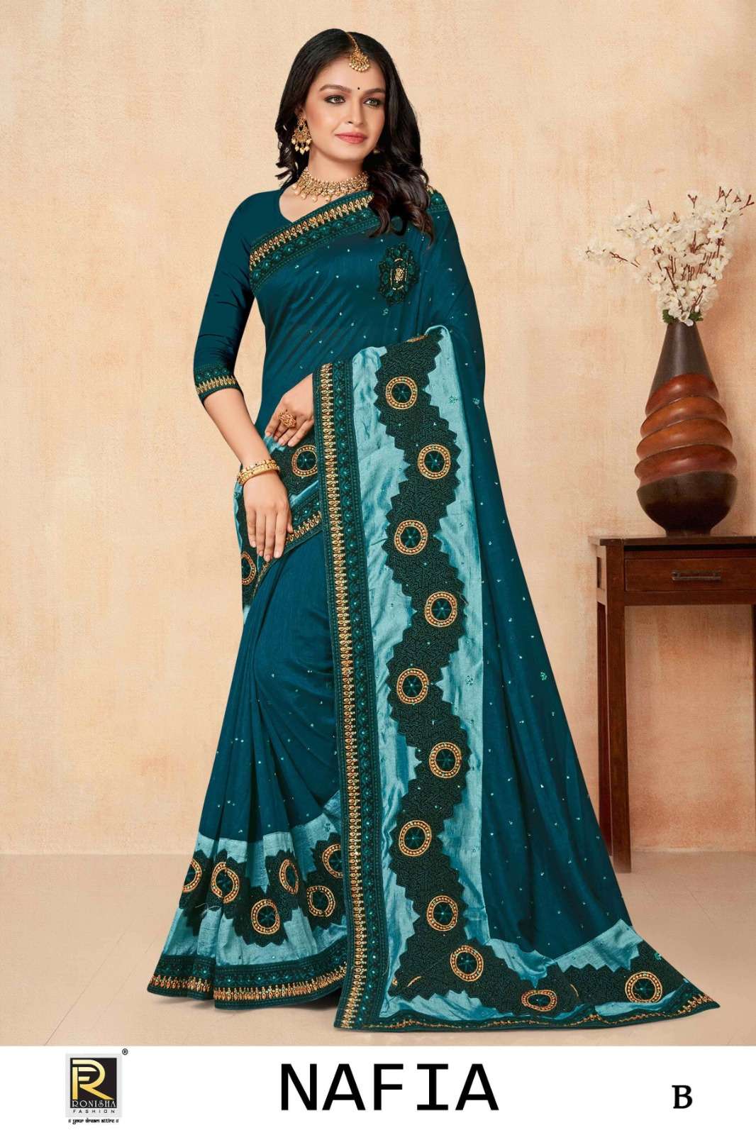 Ronisha Nafia Saree Wholesale catalog