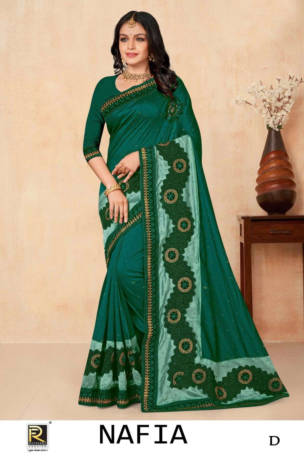 Ronisha Nafia Saree Wholesale catalog