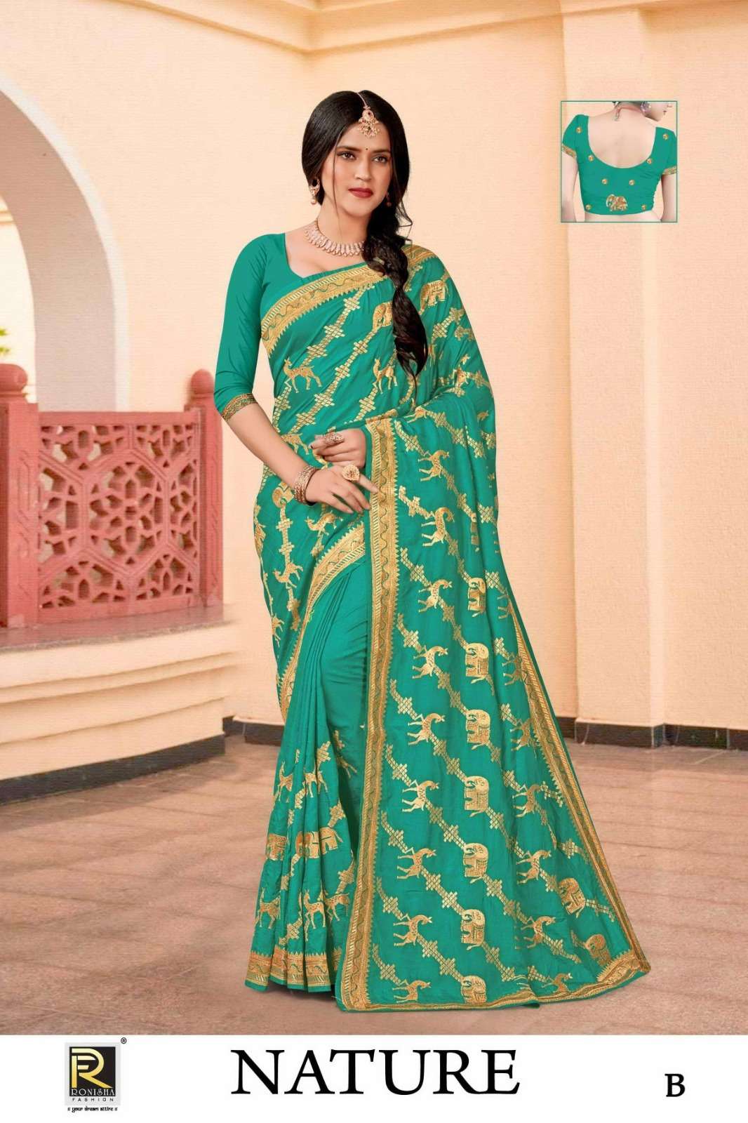 Ronisha Nature Saree Wholesale catalog