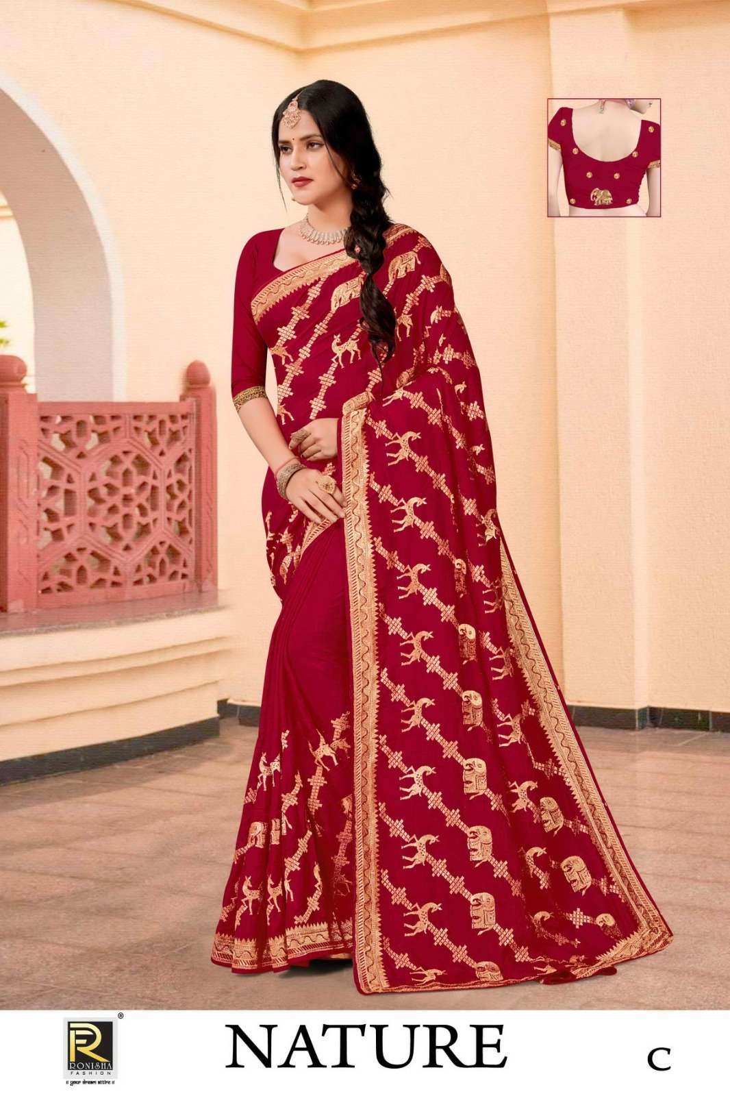 Ronisha Nature Saree Wholesale catalog