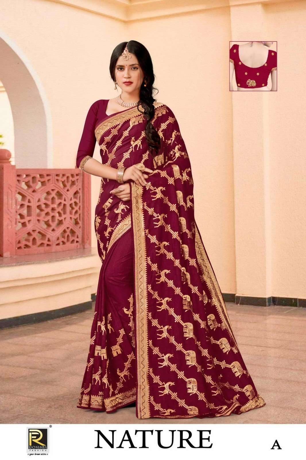 Ronisha Nature Saree Wholesale catalog