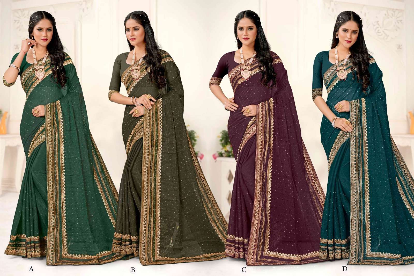 Ronisha Wolf Saree Wholesale catalog