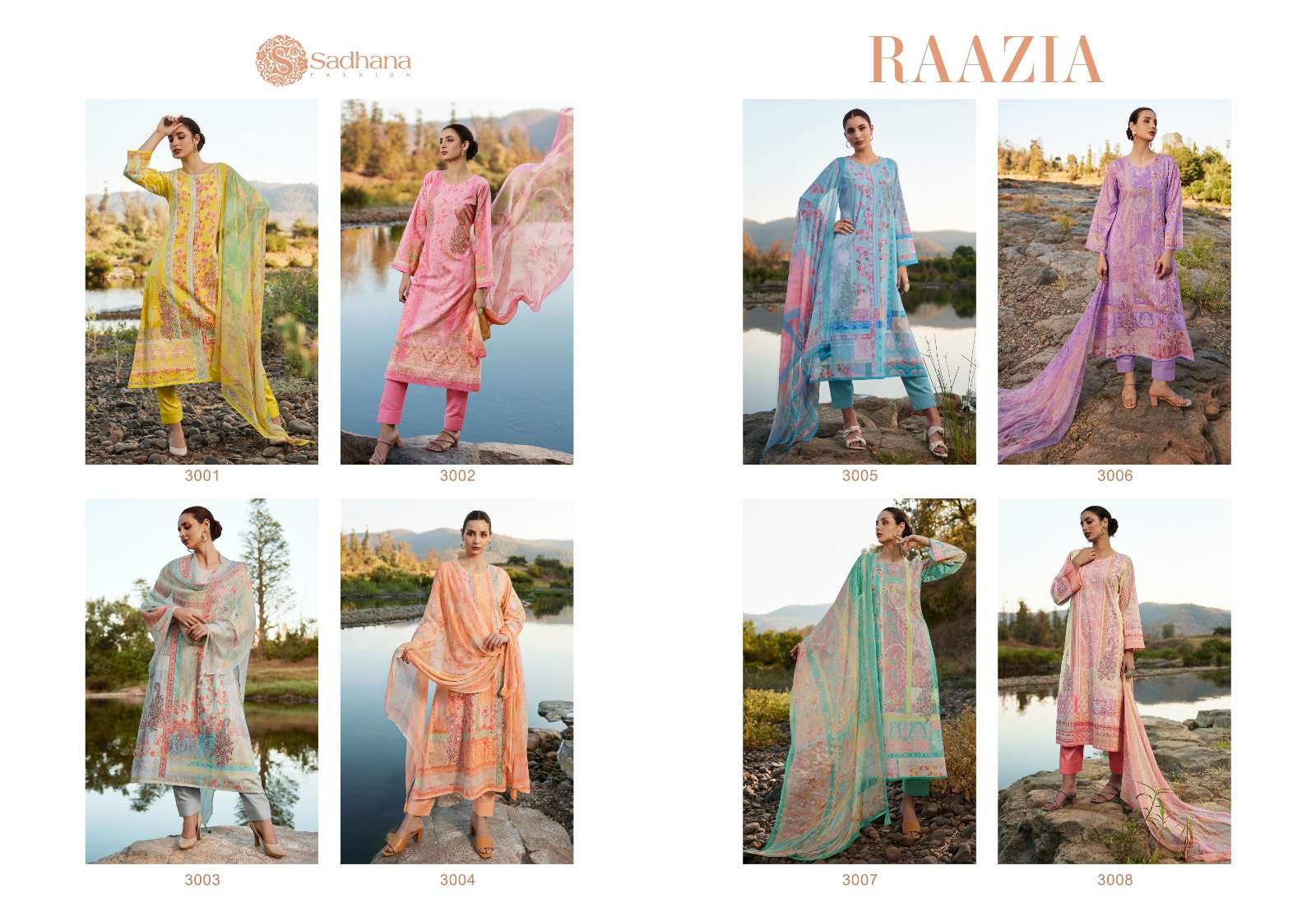SADHANA FASHION RAAZIA Salwar Kameez Wholesale catalog