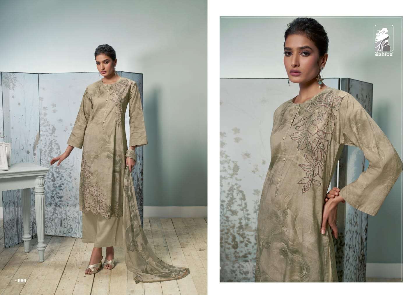 Sahiba NILGIRI Dress Material Wholesale catalog