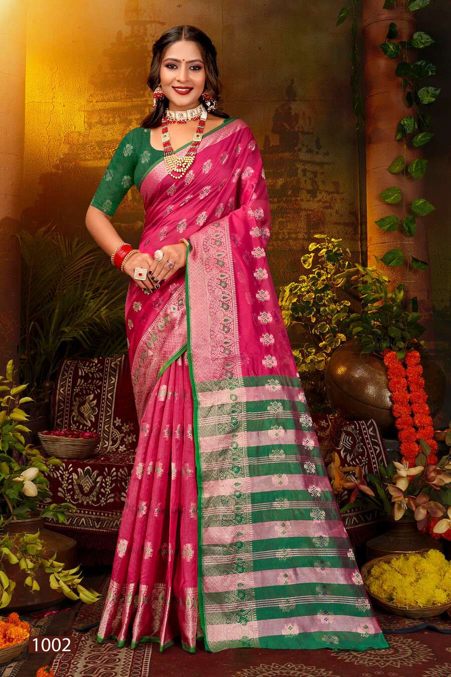 Saroj Sajelee - 2 Soft organza Saree Wholesale catalog    