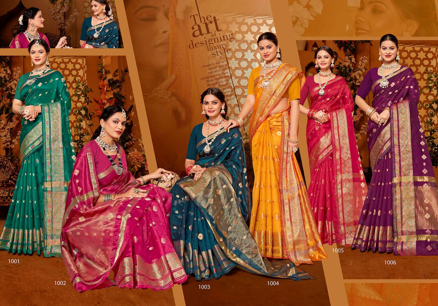 Saroj Saveraa vol.6 Soft organza saree Wholesale catalog    