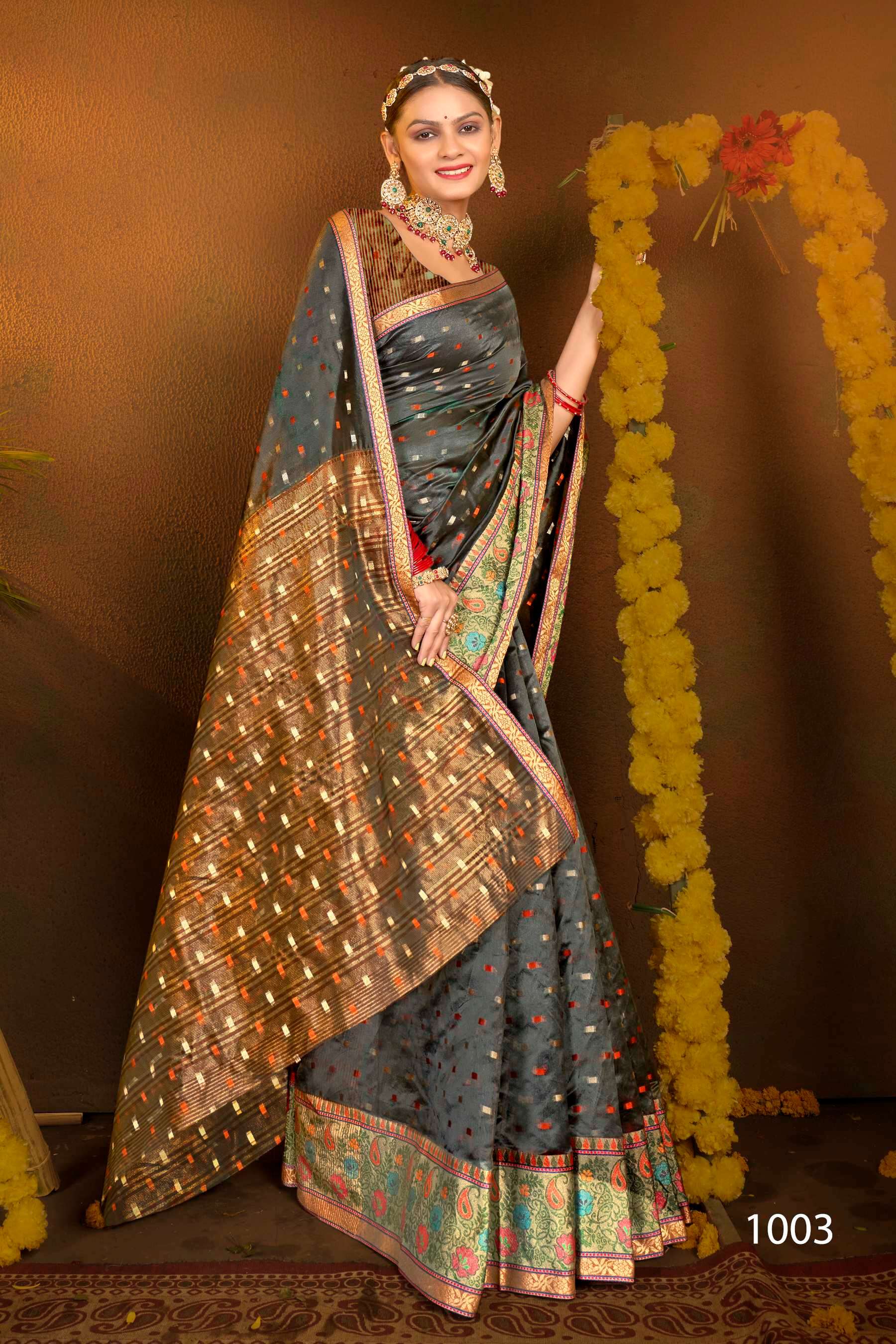 Saroj Sitaraa Vol - 1 Soft organza silk Saree Wholesale catalog    