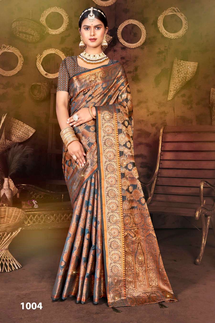 Saroj  Victoria vol.5 Soft organza saree Saree Wholesale catalog    