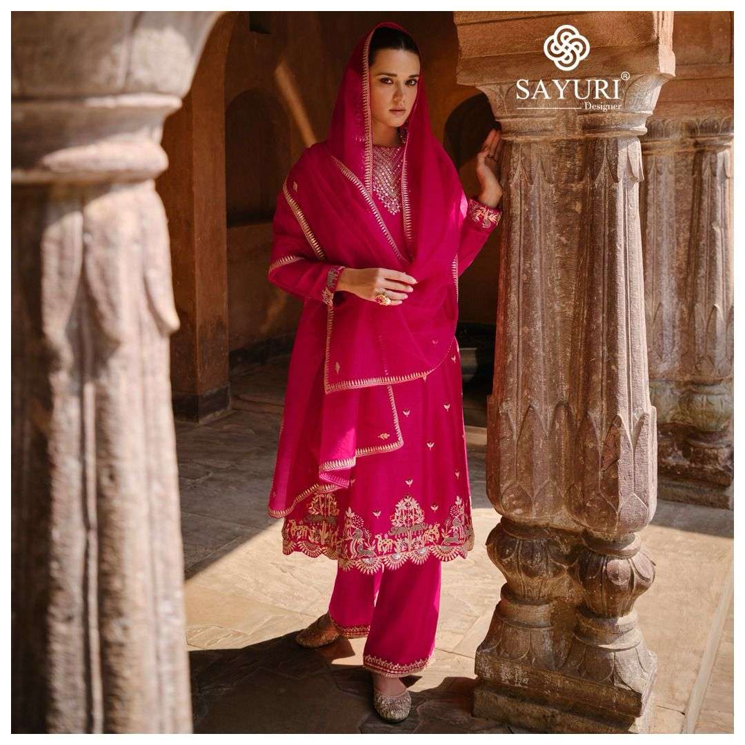 Sayuri Ruhani Premium Silk Designer Salwar Kameez Wholesale catalog