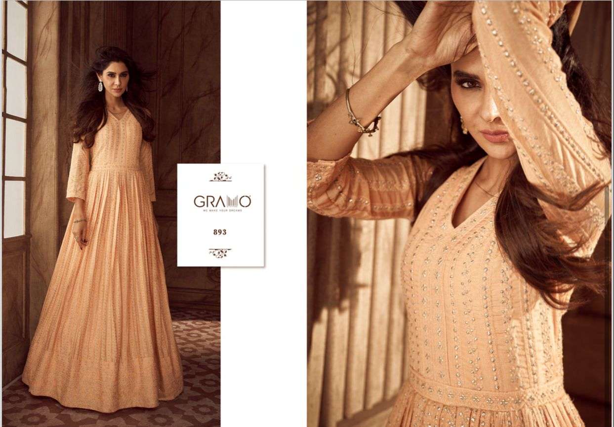 SHEHJADI GEORGETTE GOWN Kurti Wholesale catalog